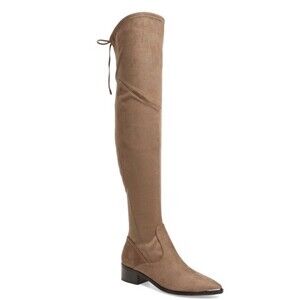 MARC FISHER OTK SUEDE TALL HEEL BOOTS TASS…